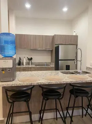 Una cocina o zona de cocina en Condo in El Centro Near Malecon!