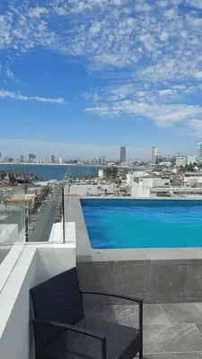 Piscina en o cerca de Departamento en Mazatlán Torre Zuñiga