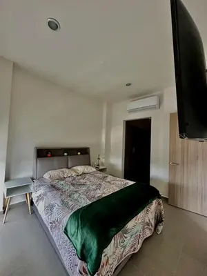 Cama o camas de una habitación en Departamento en Mazatlán Torre Zuñiga