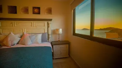 Cama o camas de una habitación en Mar Laguna Hotel