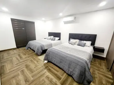 Cama o camas de una habitación en Departamento Pitagoras No 3