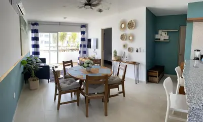 Plano de Nuevo y Muy Bonito Departamento Con Vista a la Alberca - Residencial Almarena I