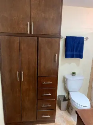 Un baño de Casa del Carmen, hermoso departamento en Loreto