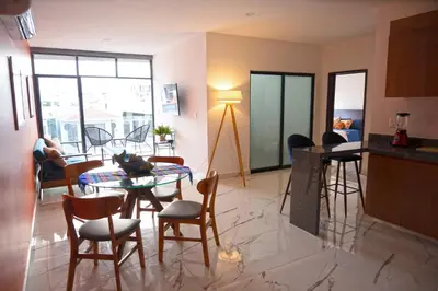 Zona de estar de New Luxury Condo