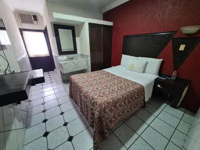 Cama o camas de una habitación en Hotel TorreBlanca