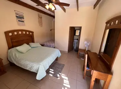 Cama o camas de una habitación en Playa Posada Eco Rooms