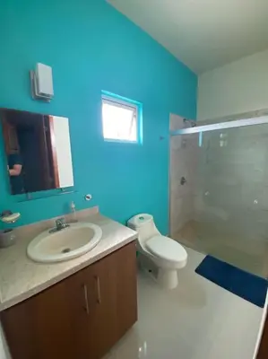 Un baño de Hermosa casa de playa con vista al mar y albercas!