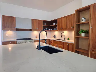 Una cocina o zona de cocina en Aventuras Hotel
