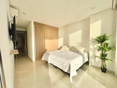 Cama o camas de una habitación en Camino al mar 1503 Vista al mar
