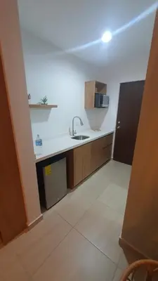 Una cocina o zona de cocina en Bonito Departamento cerca de las Playas del Puerto de Mazatlán.