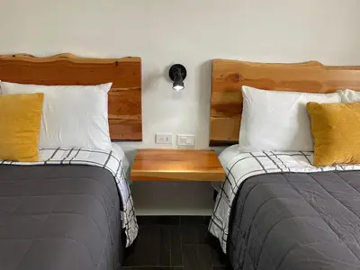 Cama o camas de una habitación en Meson del Bosque
