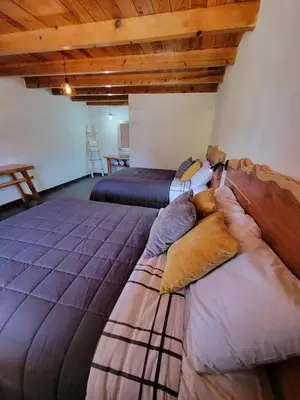 Cama o camas de una habitación en Meson del Bosque