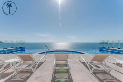 Piscina en o cerca de Nice apartment with a pool and gym in Mazatlán