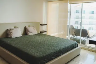 Cama o camas de una habitación en Condominio de lujo ,excelentes vistas by G P S rentas