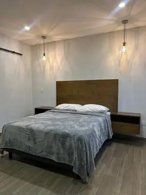 Cama o camas de una habitación en Depa Danzante