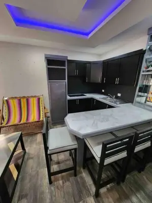 Una cocina o zona de cocina en Departamento con buena ubicación