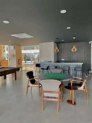 Mesa de billar en Camino al Mar Apartment with Amazing View of the Ocean, Beach and Swimming Pool, 2 Rooms