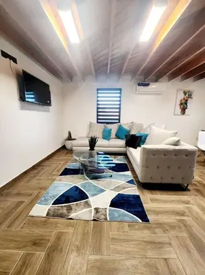 Zona de estar de * Elegante * Departamento Pitagoras 4