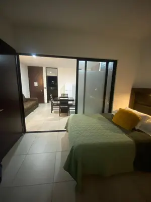 Cama o camas de una habitación en Loft, Departamento cerca del Malecon, MAZATLAN