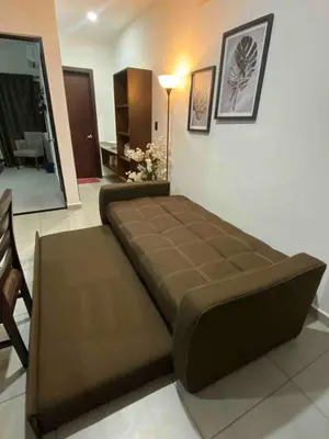 Cama o camas de una habitación en Loft, Departamento cerca del Malecon, MAZATLAN