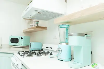Una cocina o zona de cocina en Luxury Lofts With Private Pool