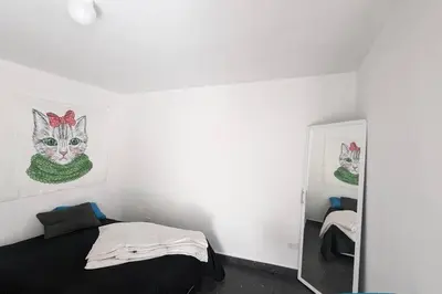 Cama o camas de una habitación en Loft ITSON: Comodidad + Asador