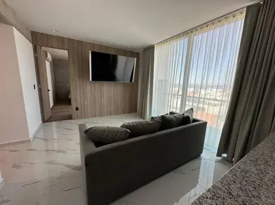 Una televisión o centro de entretenimiento en Loft en WTower 603 Mazatlan