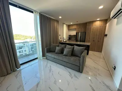Una cocina o zona de cocina en Loft en WTower 603 Mazatlan