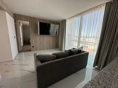 Una televisión o centro de entretenimiento en Loft en WTower 503 Mazatlan