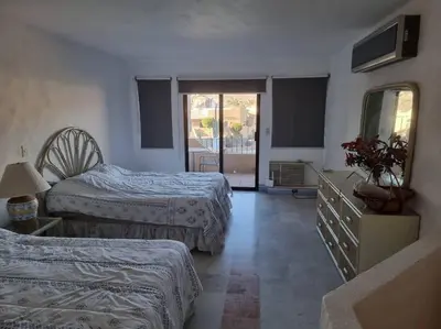 Cama o camas de una habitación en Departamento Marinaterra