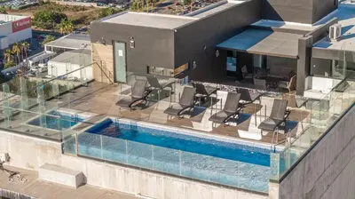 Piscina en o cerca de Departamento con vista al mar1502-Torre Catania