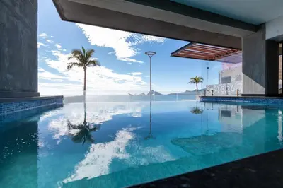 Piscina en o cerca de Departamento con vista al mar1502-Torre Catania