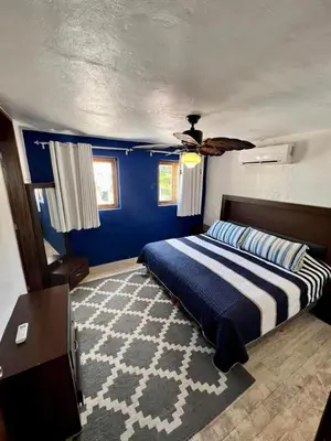 Cama o camas de una habitación en Quintas del mar Mazatlán