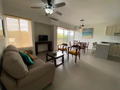 Una cocina o zona de cocina en Excelente Departamento con Alberca en Zona Exclusiva de Mazatlán - Residencial Coto Mareta 5