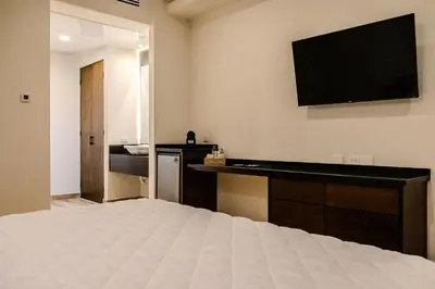 Cama o camas de una habitación en Hotel Gran Avenida, Navojoa