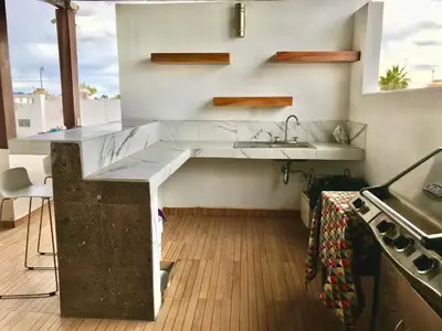 Plano de Amplia terraza cerca del centro