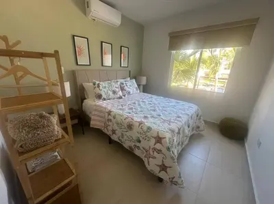 Cama o camas de una habitación en Almarena Coral 201 en Mazatlán