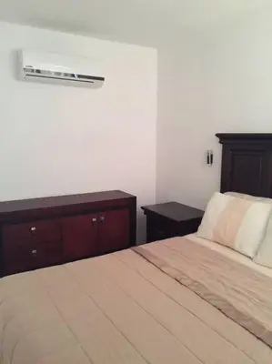 Cama o camas de una habitación en 302 Excelente apto muy Cerca de Playa