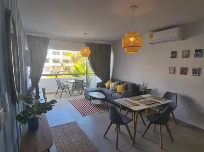 Zona de estar de Departamento Vacacional en Mazatlán