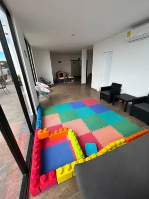 Cama o camas de una habitación en Loft Marina Cerritos