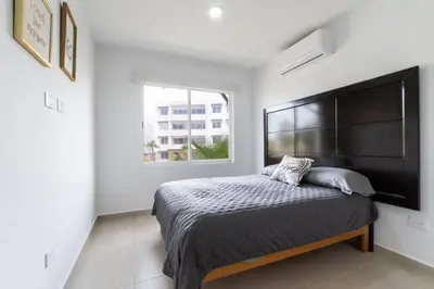 Cama o camas de una habitación en lindo y nuevo a 1 min de la playa by g p s rentas