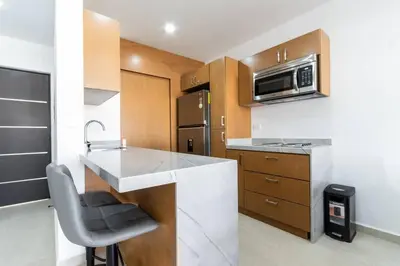 Una cocina o zona de cocina en para relajarse muy cerca de la playa by G P S rentas