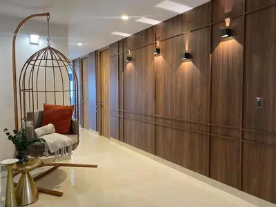 Plano de Camino al Mar Apartment Gold with Amazing View of the Ocean, Beach and Swimming Pool, 3 Rooms