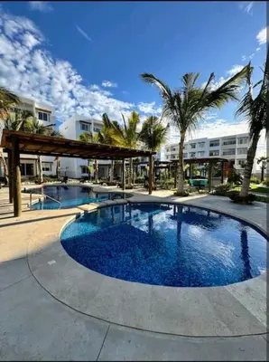 Piscina en o cerca de Departamento Planta Baja, A 1 Minuto de la playa.
