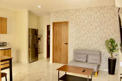Una cocina o zona de cocina en Hotel boutique cerca de Zona Dorada by G p s rentas