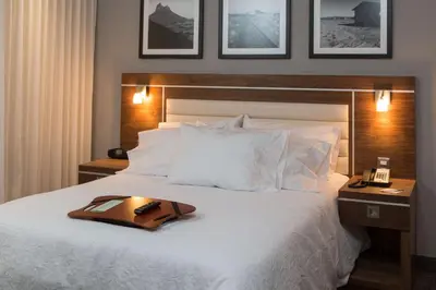Cama o camas de una habitación en Hampton Inn by Hilton Hermosillo