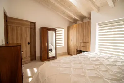 Cama o camas de una habitación en Villa Parvada 6