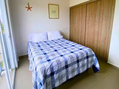 Cama o camas de una habitación en Residencial Coto Mareta 7 Excelente Departamento con Alberca en Zona Exclusiva de Mazatlán