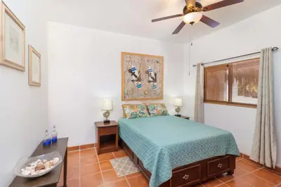 Cama o camas de una habitación en Villas del Santo Niño