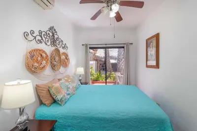 Cama o camas de una habitación en Villas del Santo Niño